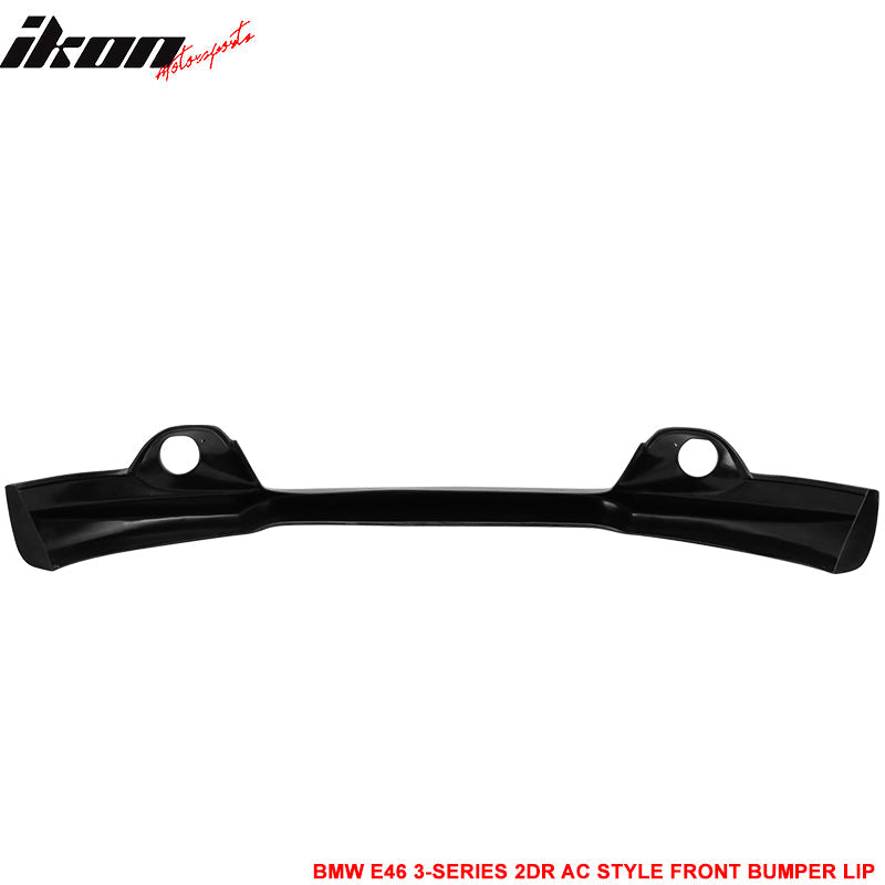 2004-2006 BMW E46 3-Series LCI AC Style Unpainted Front Bumper Lip PU