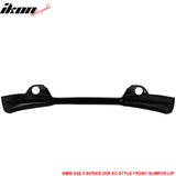 2004-2006 BMW E46 3-Series LCI AC Style Unpainted Front Bumper Lip PU