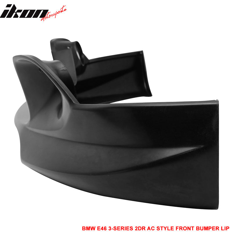 2004-2006 BMW E46 3-Series LCI AC Style Unpainted Front Bumper Lip PU