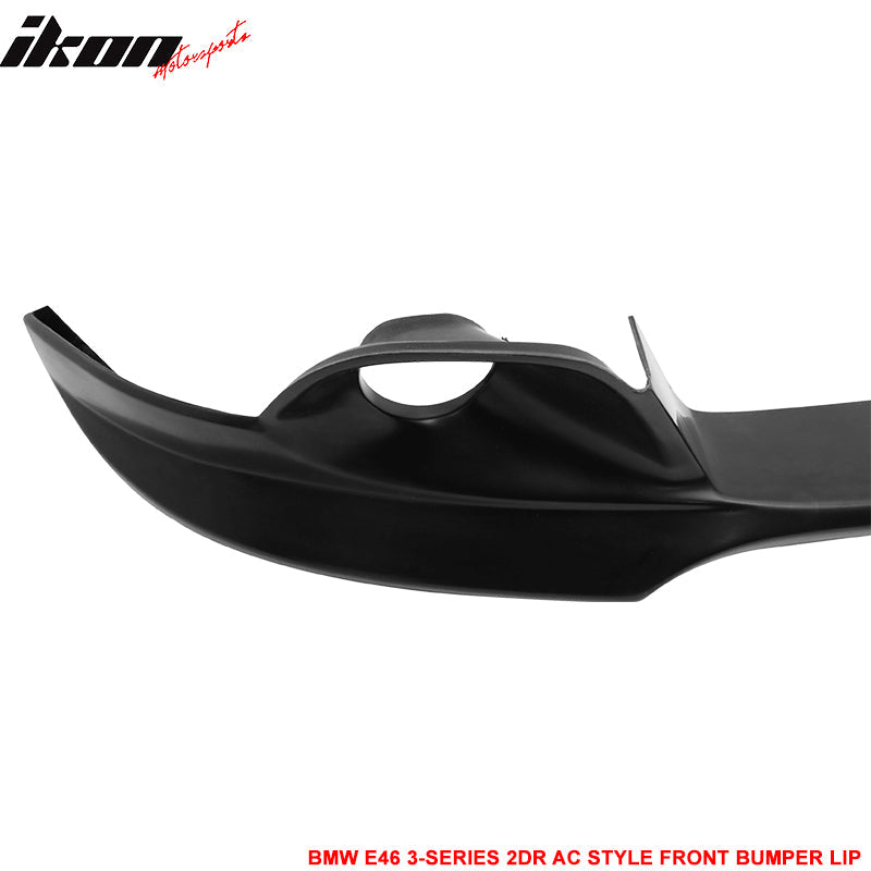 2004-2006 BMW E46 3-Series LCI AC Style Unpainted Front Bumper Lip PU