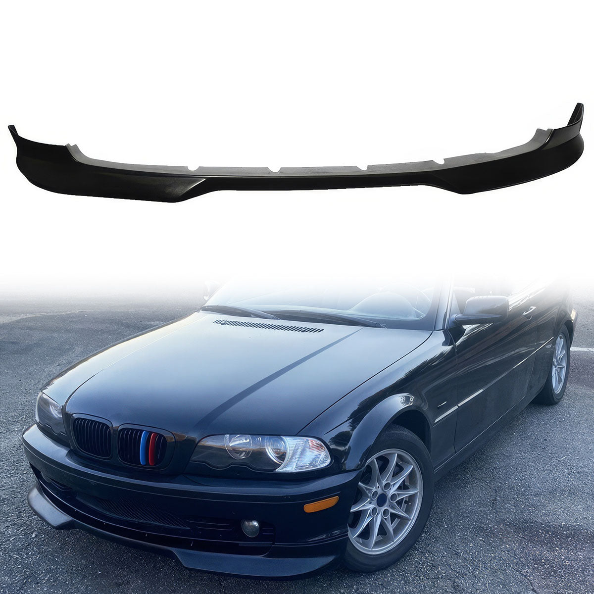 1999-2003 BMW E46 2Dr Coupe H Style Front Bumper Lip Chin Spoiler PU