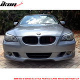 2004-2007 BMW E60 5-Series Painted #300 Alpine White Front Lip PU