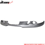 2004-2007 BMW E60 Painted #354 Titanium Silver Metallic Front Lip PU