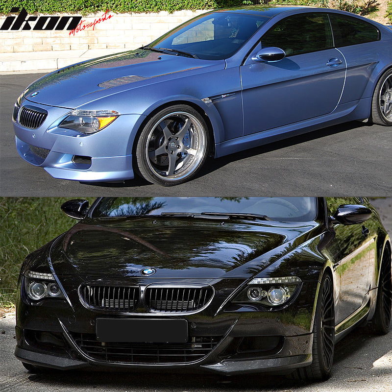 2006-2010 BMW E63 E64 M6 A Style Front Bumper Lip Carbon Fiber CF