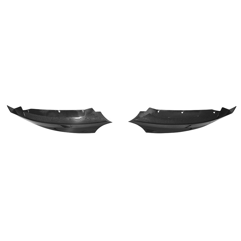 2008-2013 BMW E82 E88 M Sport Carbon Fiber Print Front Lip Splitters