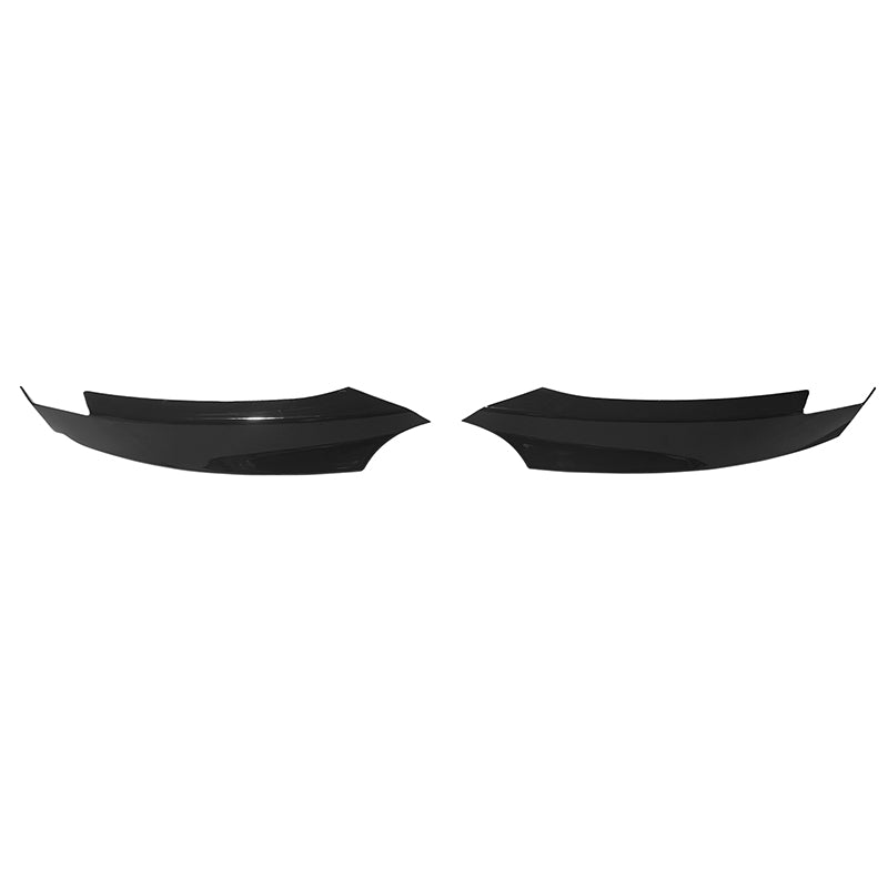 2008-2013 BMW E82 E88 M Sport Gloss Black Front Bumper Lip Splitters