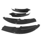 2008-2013 BMW E82 E88 1-Series M-Tech Gloss Black Front Bumper Lip 4PC