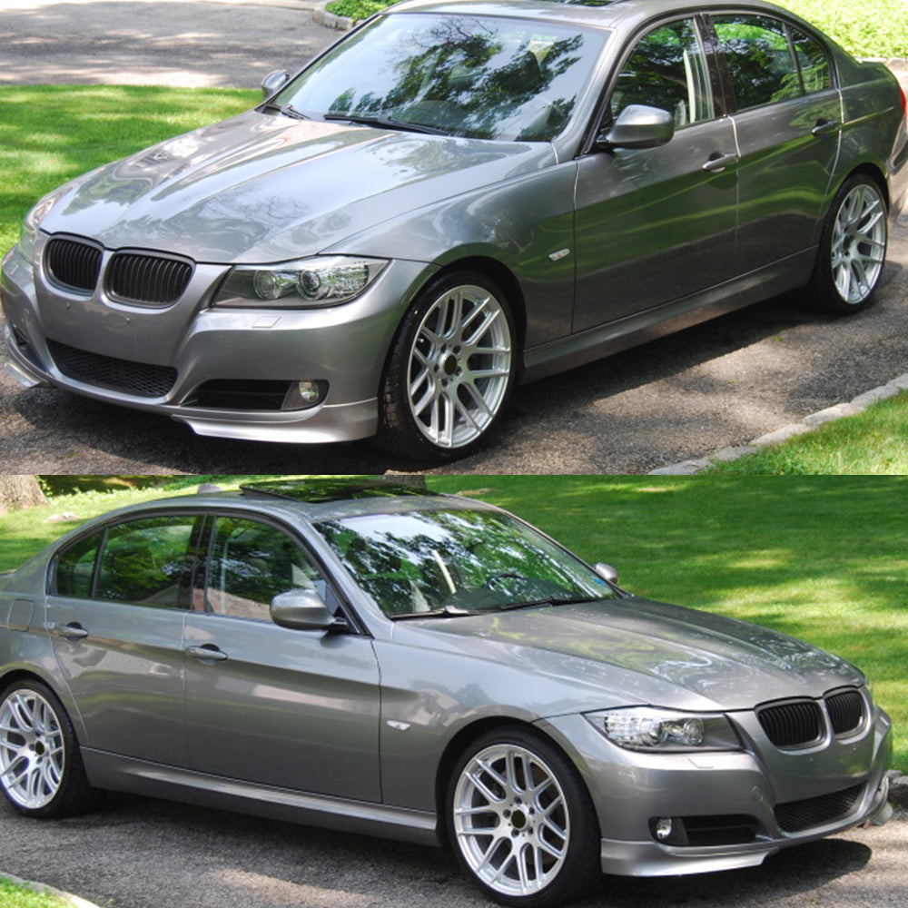 2009-2011 BMW E90 LCI Painted #A34 Arctic Metallic Front Splitter
