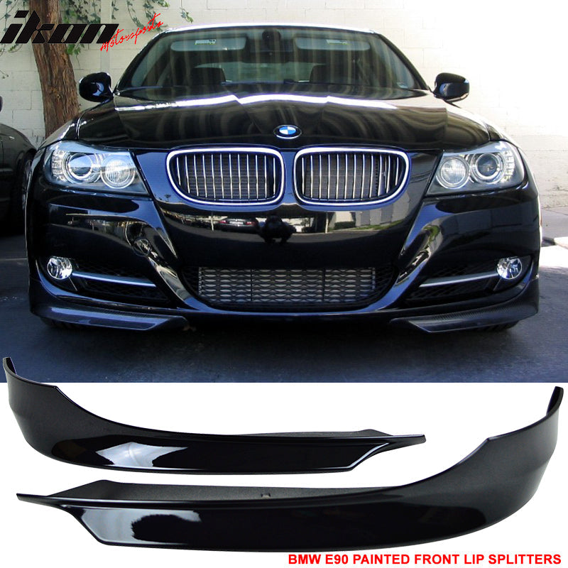 2009-2012 BMW E90 3 Series 328i 335i Front Bumper Lip PP 2PC