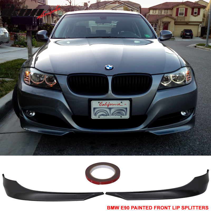 2009-2012 BMW E90 3 Series 328i 335i Front Bumper Lip PP 2PC