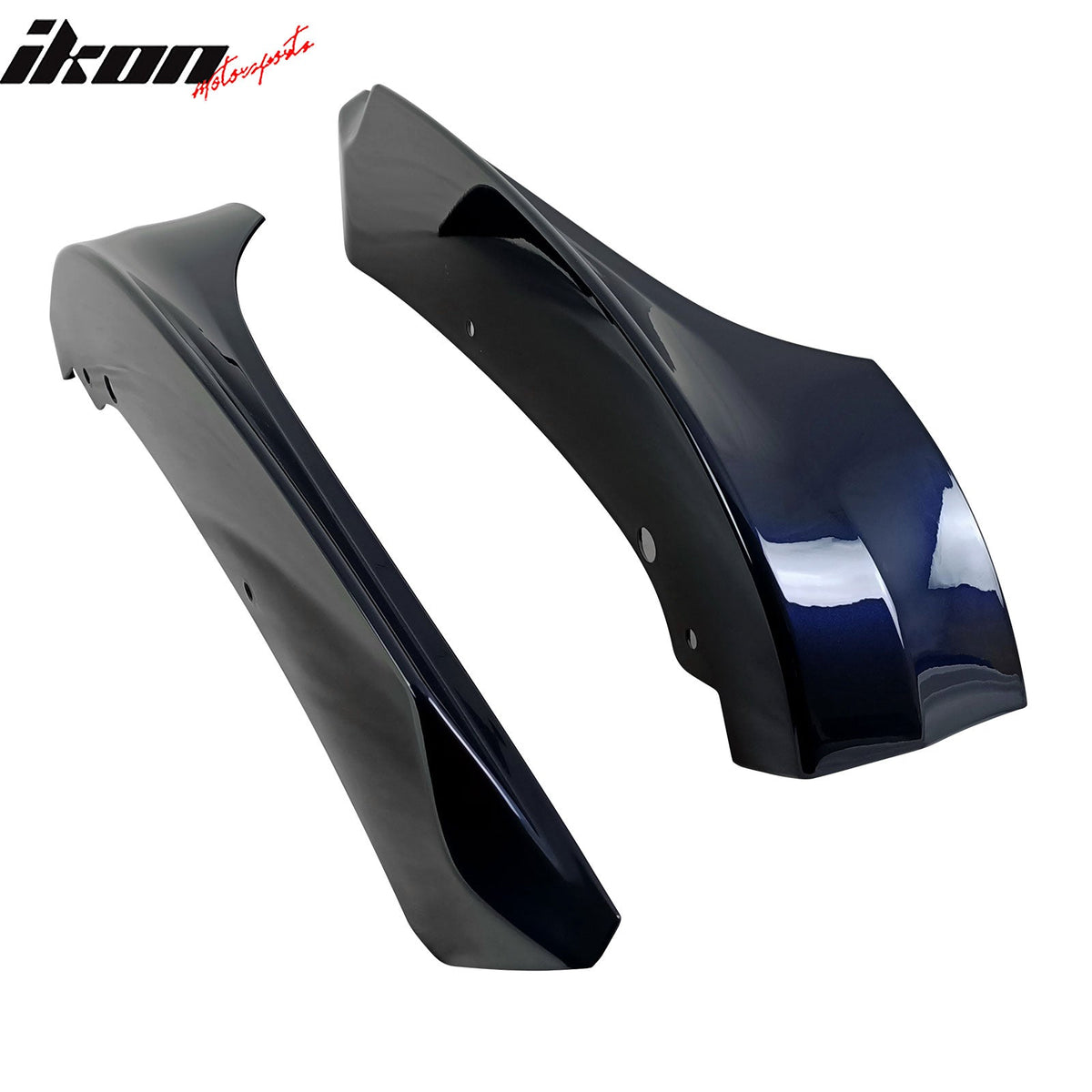 2009-2011 BMW E90 LCI Painted #A35 Monaco Blue Metallic Front Splitter