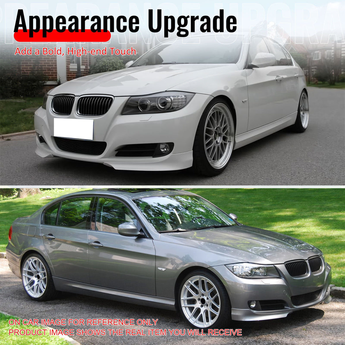 2009-2011 BMW E90 LCI Painted #A51 Montego Blue Metallic Front Lip Splitter PP