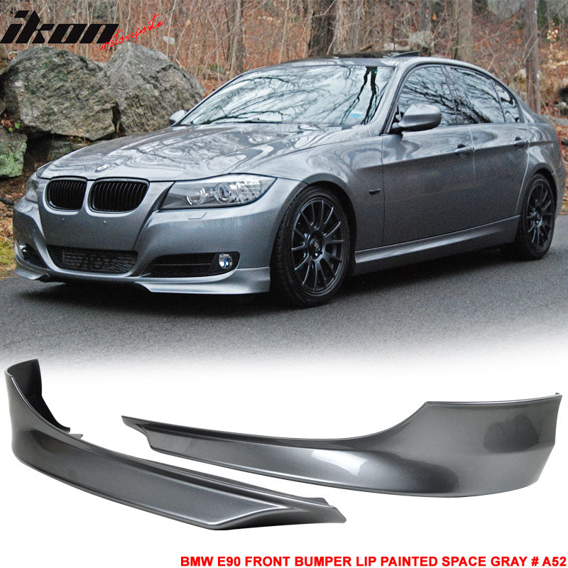 2009-2012 BMW E90 3 Series 328i 335i Front Bumper Lip PP 2PC