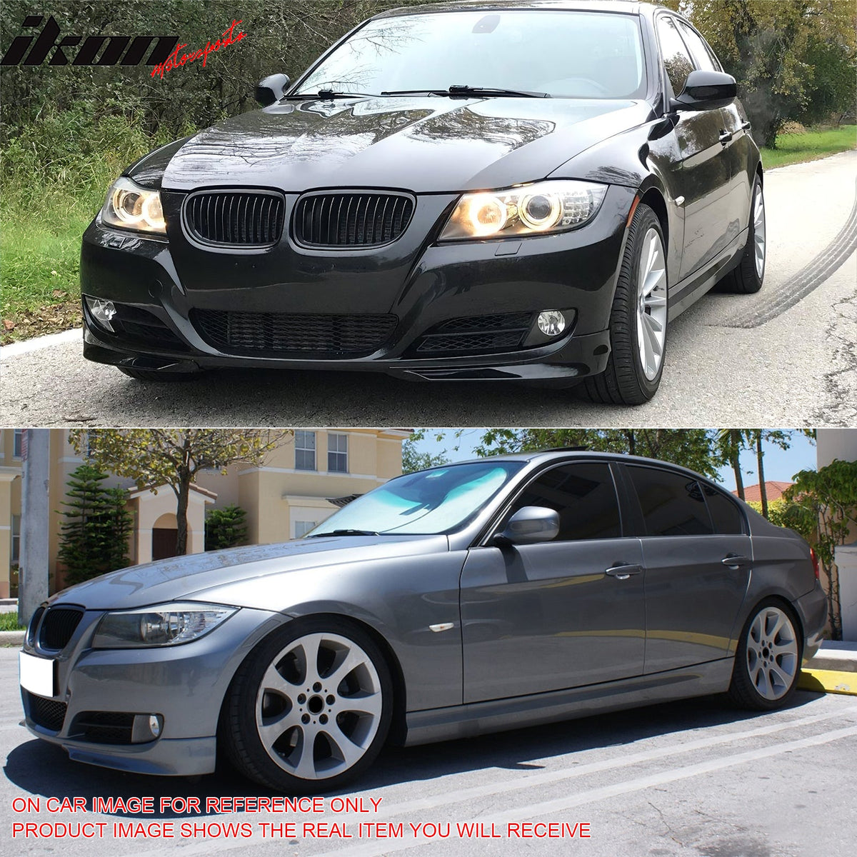 2009-2011 BMW E90 LCI Paint #A82 Vermillion Red Metallic Front Lip Splitter PP