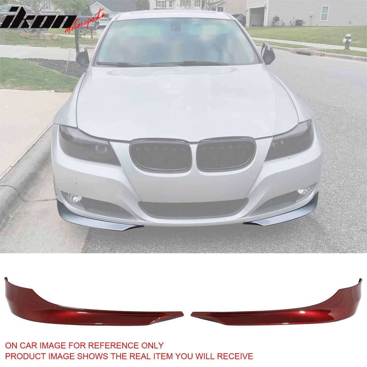 2009-2012 BMW E90 3 Series 328i 335i Front Bumper Lip PP 2PC