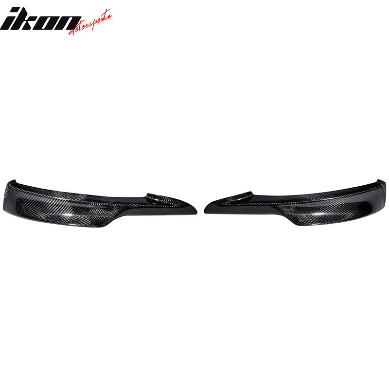 2009-2011 BMW E90 328i 335i MT Carbon Fiber Front Bumper Lip CF 2Pcs