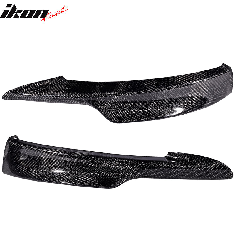 2009-2011 BMW E90 328i 335i MT Carbon Fiber Front Bumper Lip CF 2Pcs