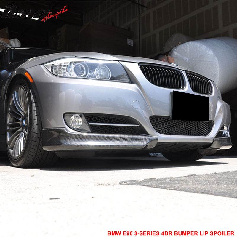2005-08 BMW E90 3 Series 4DR OEM Style Front Lip Splitter Carbon Fiber