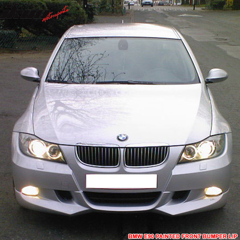 2005-2008 BMW E90 3-Series A Style Front Bumper Lip Chin Spoiler