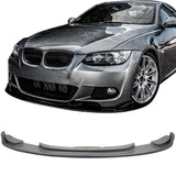 2007-2010 BMW 3-Series H style Unpainted Black Front Bumper Lip PU