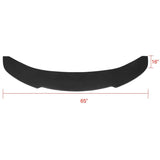 Universal V1 Style 65" x 16" Car Front Lip Spoiler Splitter PU