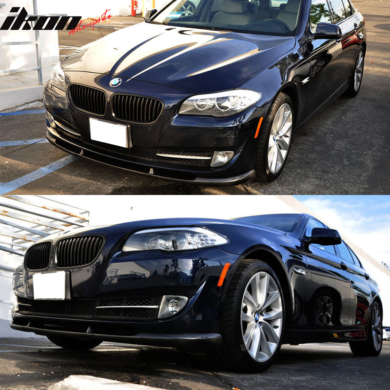 2011-2012 BMW F10 5 Series Matte Carbon Fiber Front Bumper Lip Spoiler