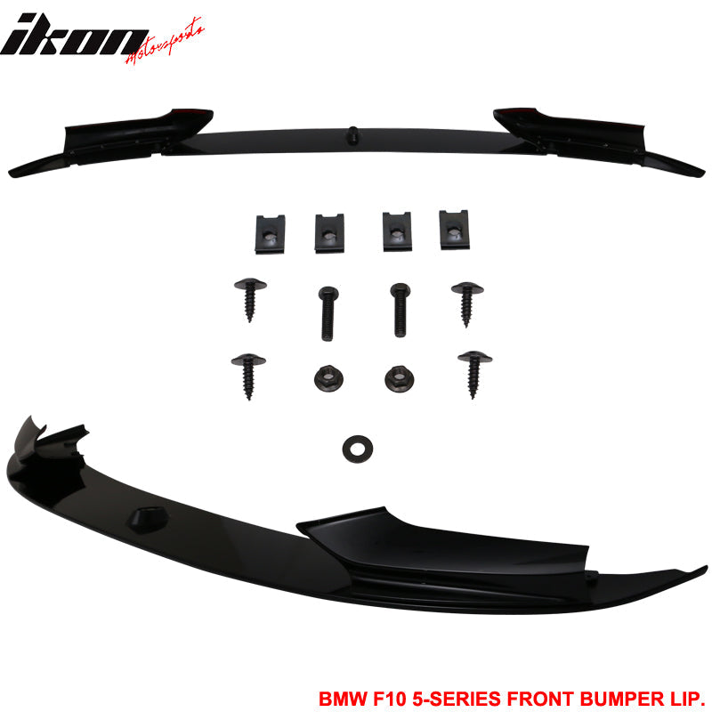 Fits 11-16 F10 Performance Chin Front Lip Black Sapphire #475