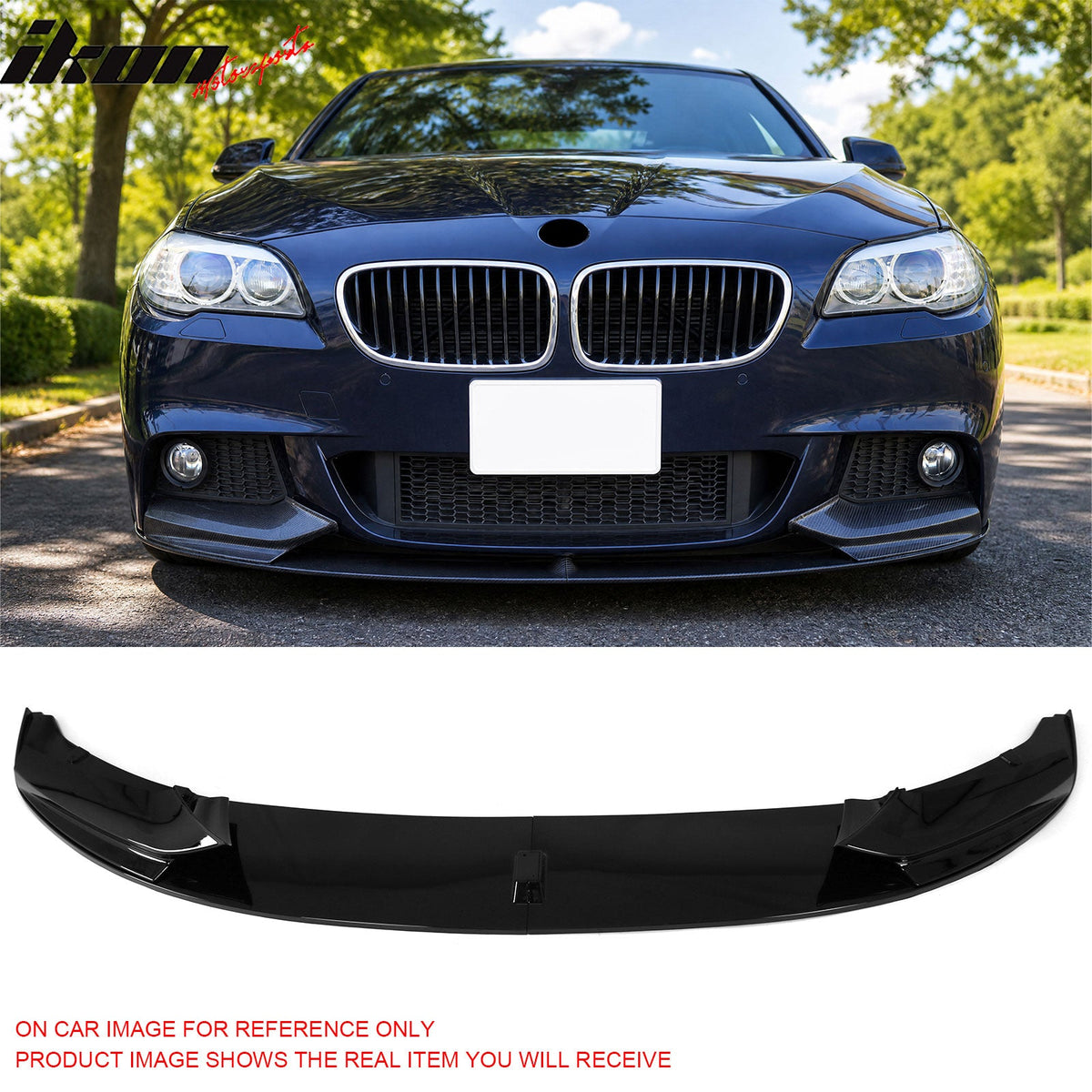 2011-2016 BMW F10 5 Series Msport Mtech Front Bumper Lip MP Style Spoiler Gloss Black PP
