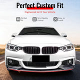 2011-2016 BMW F10 5 Series Sedan MP Style Carbon Fiber Print Front Bumper Lip ABS
