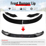 2011-2016 BMW F10 5 Series Sedan MP Style Carbon Fiber Print Front Bumper Lip ABS