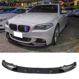 2011-2016 BMW F10 5 Series Sedan MP Style Carbon Fiber Print Front Bumper Lip ABS