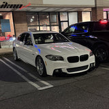 2011-2016 BMW F10 5 Series Sedan MP Style Gloss Black Front Bumper Lip ABS