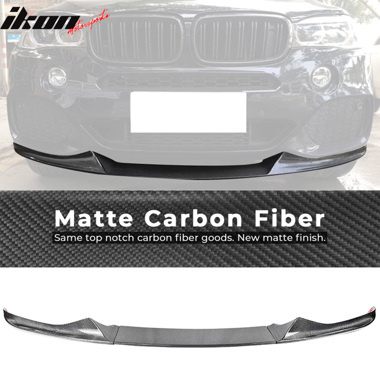 2014-2018 BMW F15 X5 MT MP Style Front Bumper Lip  Carbon Fiber CF