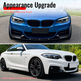 2014-2021 BMW 2 Series F22 F23 w/ M Sport Bumper Front Lip MP Style Spoiler Gloss Black PP 2PCS