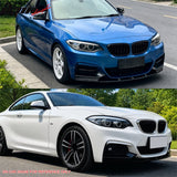 2014-2021 BMW 2 Series F22 F23 w/ M Sport Bumper Front Lip MP Style Spoiler Gloss Black PP 2PCS