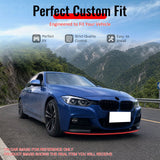 2012-2018 BMW 3 Series F30 F31 w/ M Sport Bumper Front Lip MP Style Spoiler Gloss Black PP 2PCS