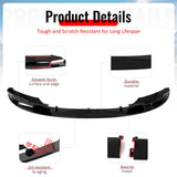 2012-2018 BMW 3 Series F30 F31 w/ M Sport Bumper Front Lip MP Style Spoiler Gloss Black PP 2PCS
