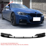 2012-2018 BMW 3 Series F30 F31 w/ M Sport Bumper Front Lip MP Style Spoiler Gloss Black PP 2PCS