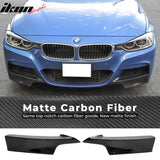 2012-18 BMW F30 3 Serie M-Sport Matte Carbon Fiber Front Lip Splitter