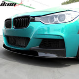 2012-2019 BMW F30 F31 3 Series MP Style Carbon Fiber Print Front Bumper Lip ABS