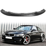 2014-2020 BMW F32 F33 F36 Unpainted Black Front Bumper Lip PU
