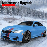 2015-2020 BMW F80 M3 F83 F82 M4 CS Style Carbon Fiber Print Front Bumper Lip Spoiler ABS