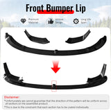 2015-2020 BMW F80 M3 F83 F82 M4 MP Style Carbon Fiber Print Front Bumper Lip Spoiler ABS