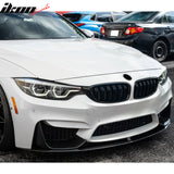 2015-2020 BMW F80 M3 F83 F82 M4 MP Style Carbon Fiber Print Front Bumper Lip Spoiler ABS