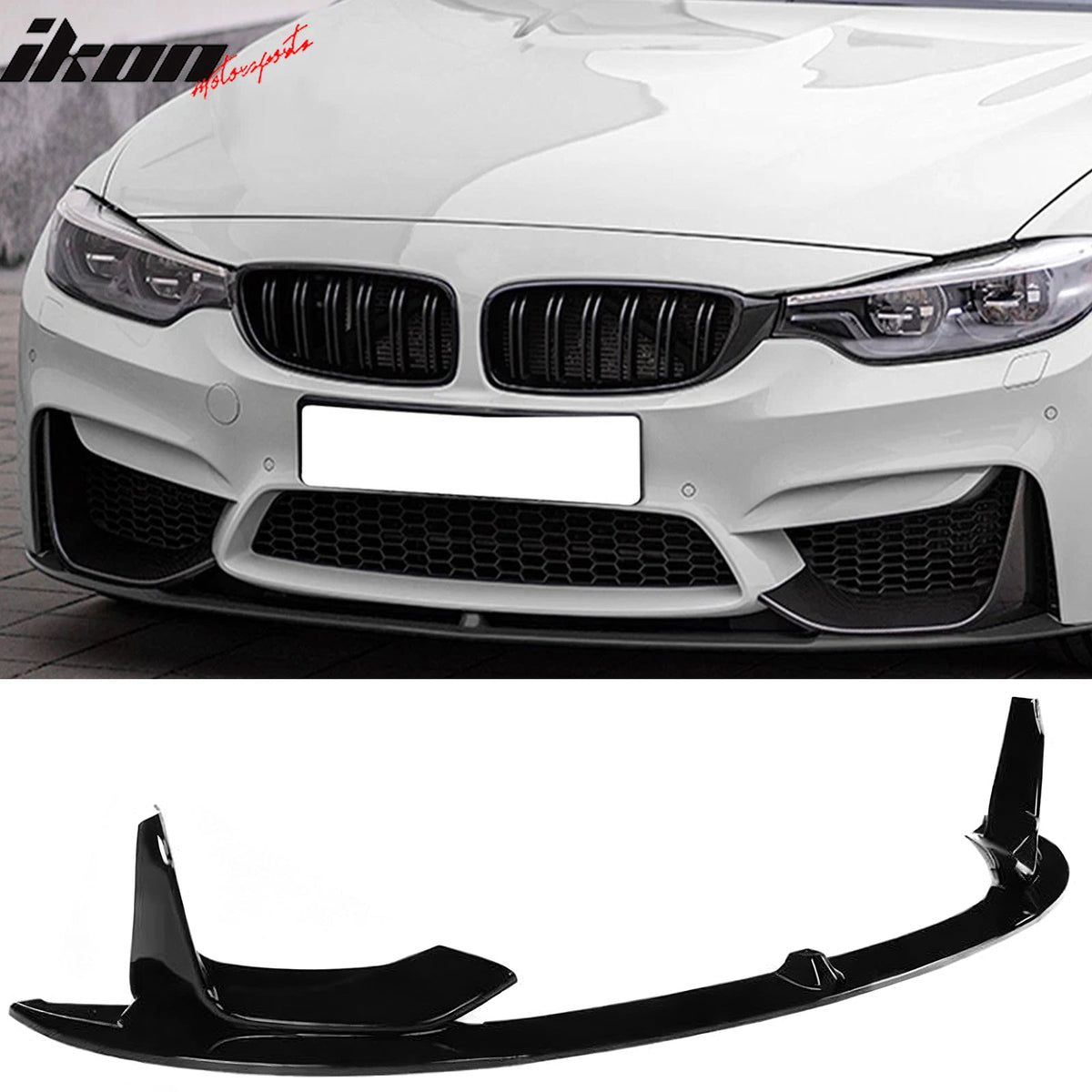 2015-2020 BMW F80 M3 F83 F82 M4 MP Style Gloss Black Front Bumper Lip Spoiler ABS