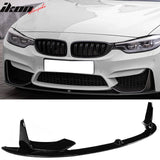 2015-2020 BMW F80 M3 F83 F82 M4 MP Style Gloss Black Front Bumper Lip Spoiler ABS