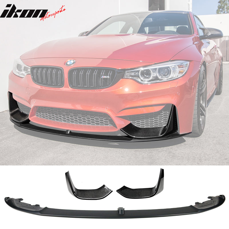 2015-2020 BMW F82 F80 M3 M4 Front Splitters and Bottom Lip Spoiler