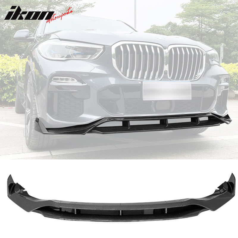 Fits 19-21 BMW  G05 X5 M Sport Front Bumper Lip Spoiler 4pc Gloss