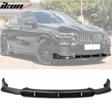 2020-2023 Bmw G06 X6 M Sport Front Bumper Lip Carbon Fiber Print ABS