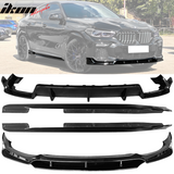 Fits 20-23 G06 X6 M Sport IKON Gloss Black Front Rear Lip Side Skirt